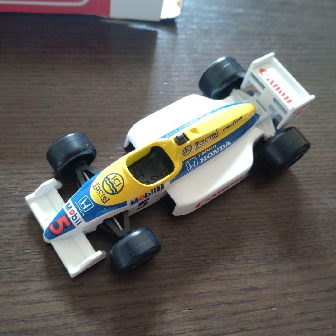 トミカ F1 4台 (ウィリアムズ、ロータス、フェラーリ、フットワーク)未使用