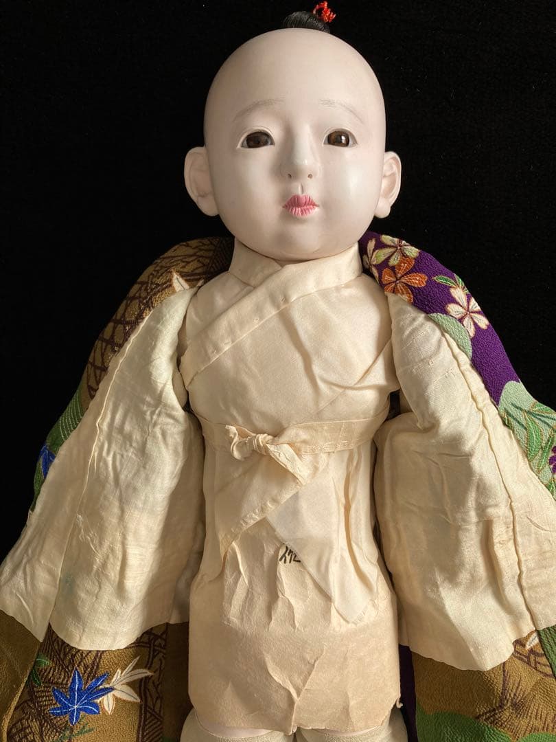 大変作りの良い人形　市松人形　抱き人形　日本人形　54㎝　男の子