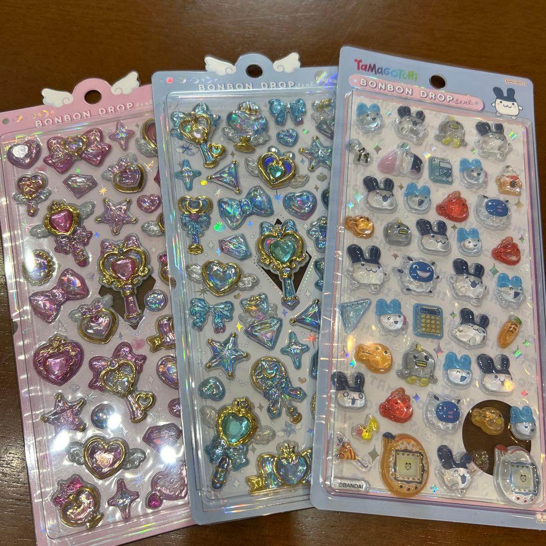 ボンボンドロップシールディズニーパワパフマジカルたまごっちキティトムジェリ