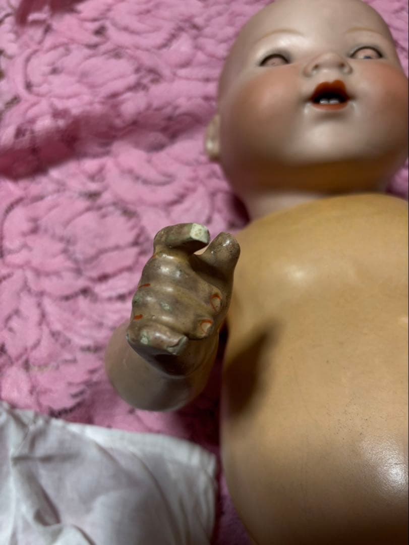 アーモンドマルセル　ベビー　アンティーク　ビスクドール　アンティークドール