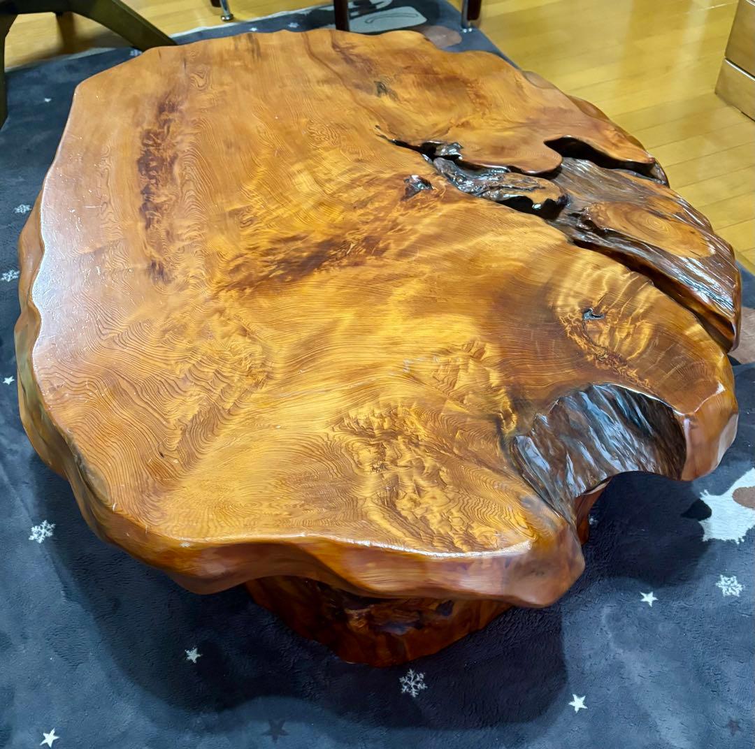 天然木 欅 無垢 一枚板 座卓 テーブル 和室 和モダン けやき 木製家具