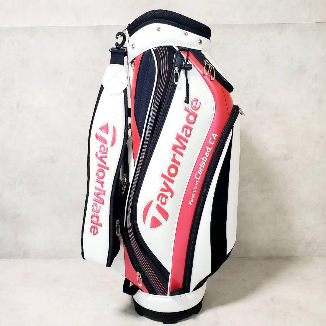 テーラーメイド キャディバッグ レディース ホワイト×ピンク ゴルフバッグ
