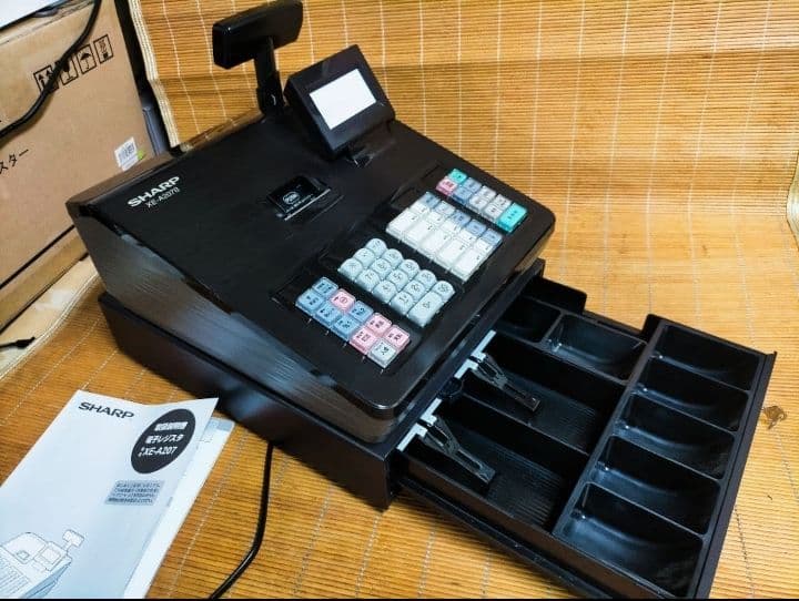 美品シャープレジスター　XE-A207　PC連携売上管理設定無料　000880