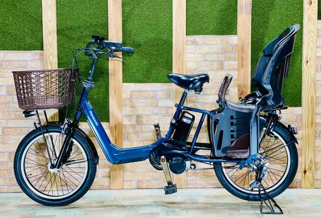 超破格 王様 ネイビー ギュットアニーズ子供乗せ電動アシスト自転車 ZH1586