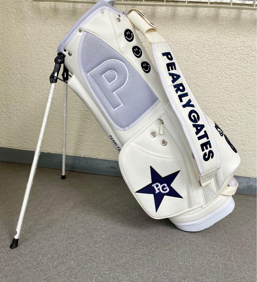 美品●パーリーゲイツ●PEARLY GATES キャディバッグ●アイアンカバー付