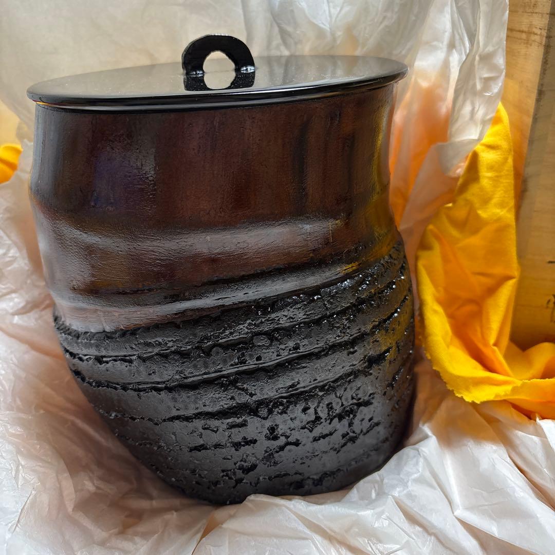 茶道具　輪島塗　水指　幸悦作