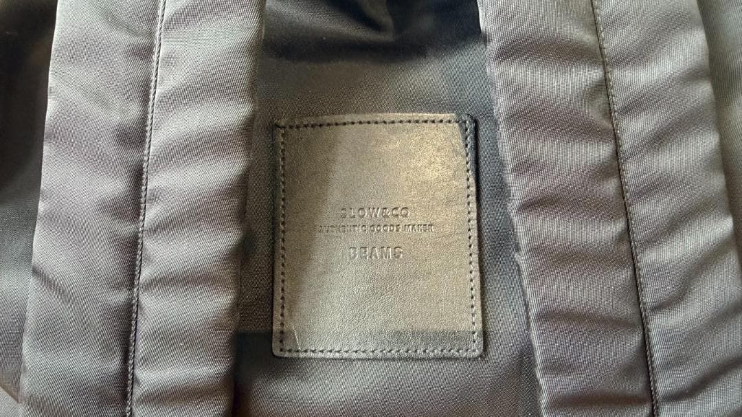 SLOW × BEAMS 別注 バックパック ブラック リュック