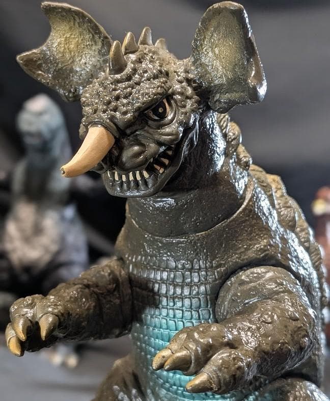 昭和ゴジラ・バラゴン・アンギラス・ラドン・モスラ幼虫（バンダイ）ソフビ５体セット