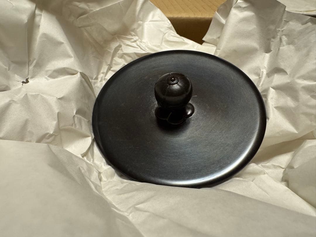 置炉　磨入子　桑色　置炉釜　老松紋　五徳　虫喰　　置き炉3点セット　茶道具