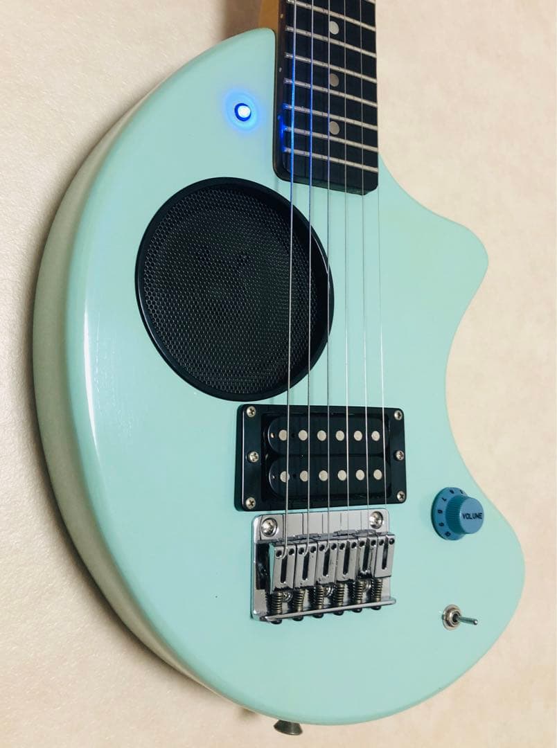 最終値下！【美品】ZO-3 ライトブルー アンプ内蔵ミニギター ヘッドフォン端子