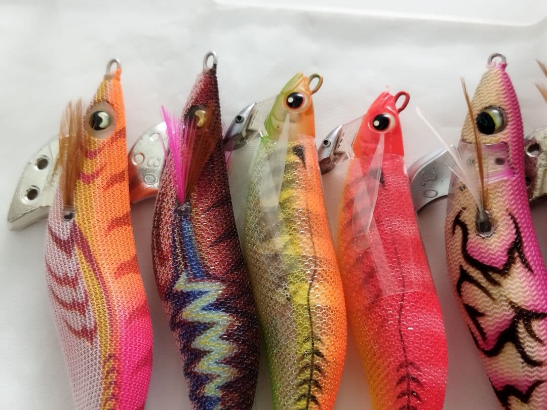 ●エギング セット 2号 2.2 2.5 3.5 釣具 ケース付 エギ 疑似餌