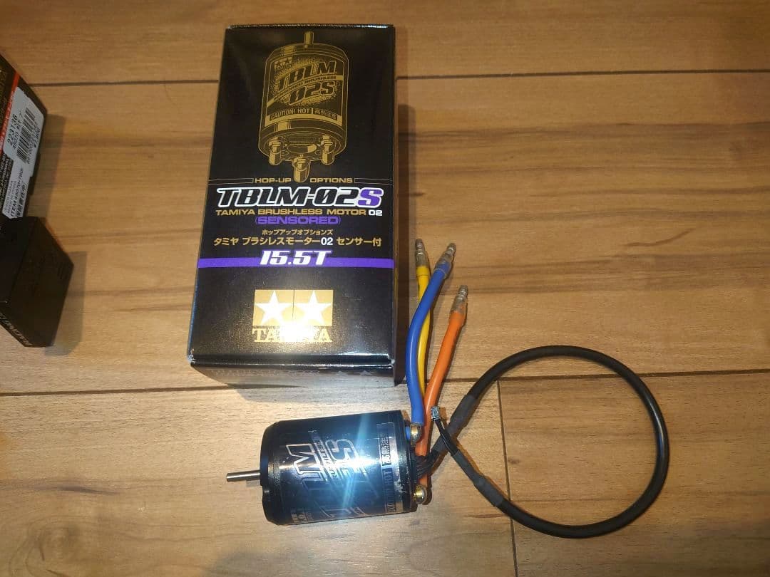 タミヤTAMIYA ESC 04SR & TBLE-02S 15.5T モーター