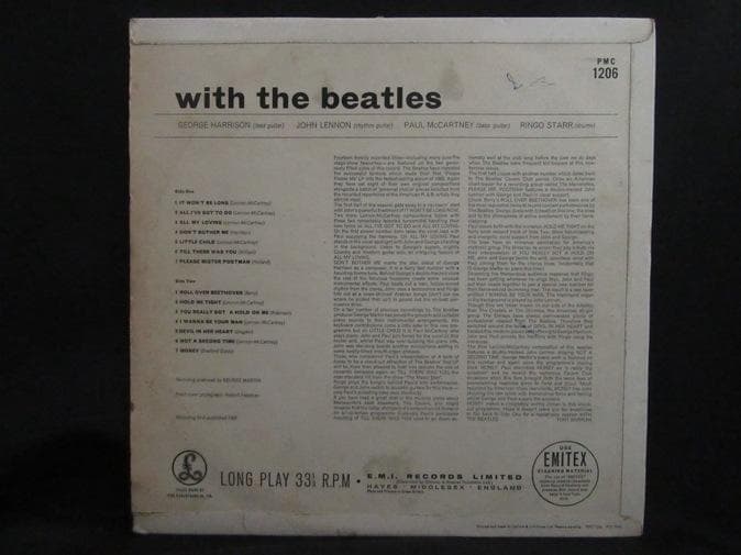 BEATLES★With The Beatles UK Y/B Parlopho