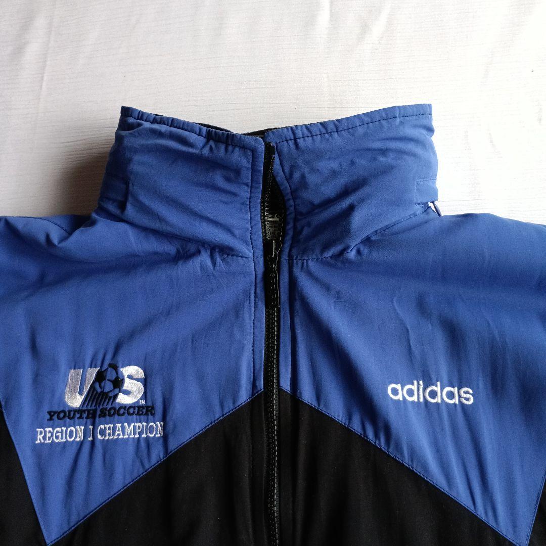 90s adidas 万国旗タグ アメリカ代表ユース サッカー ベンチコート L