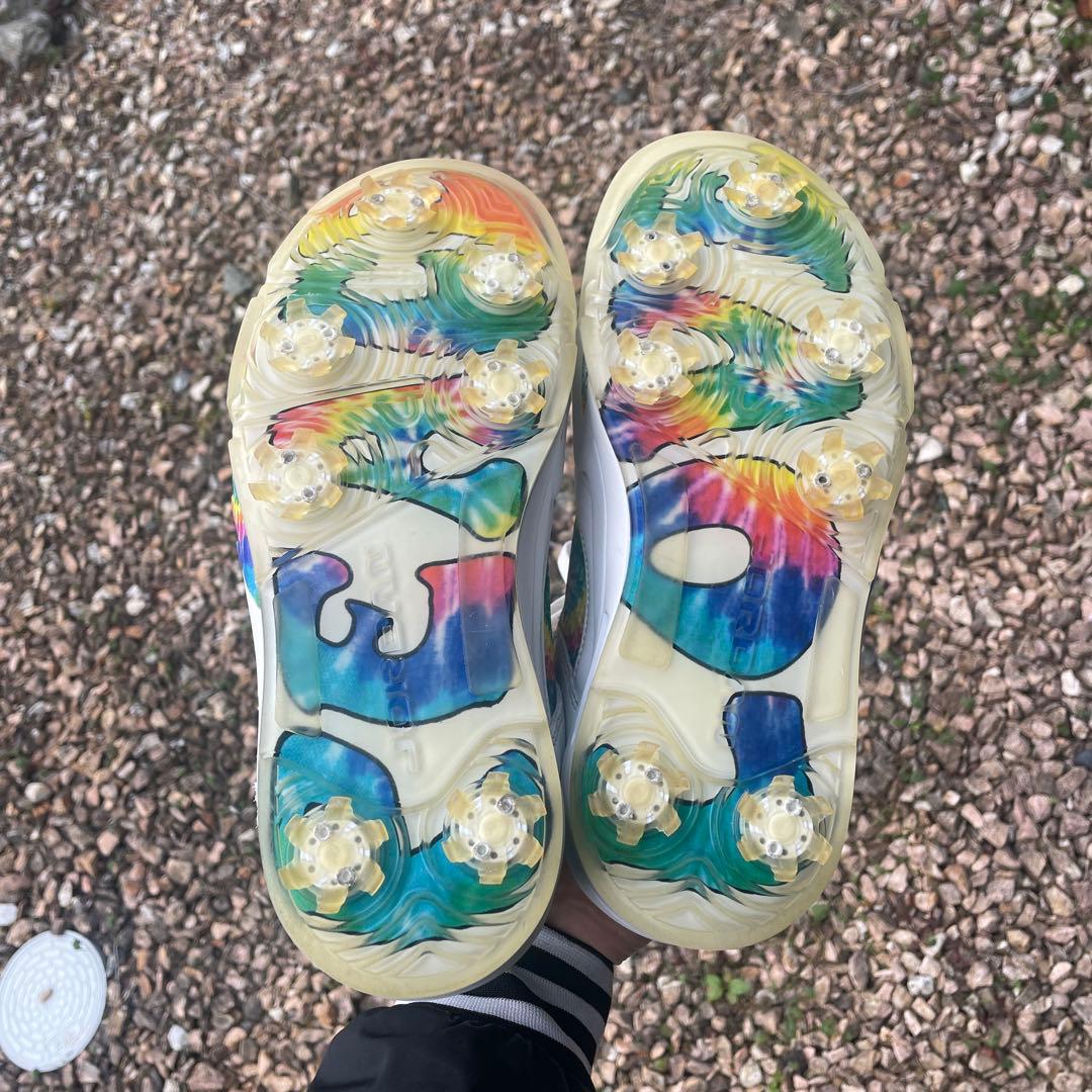 バートナイキゴルフシューズ　ジョーダン5ロー　タイダイ26.5㎝