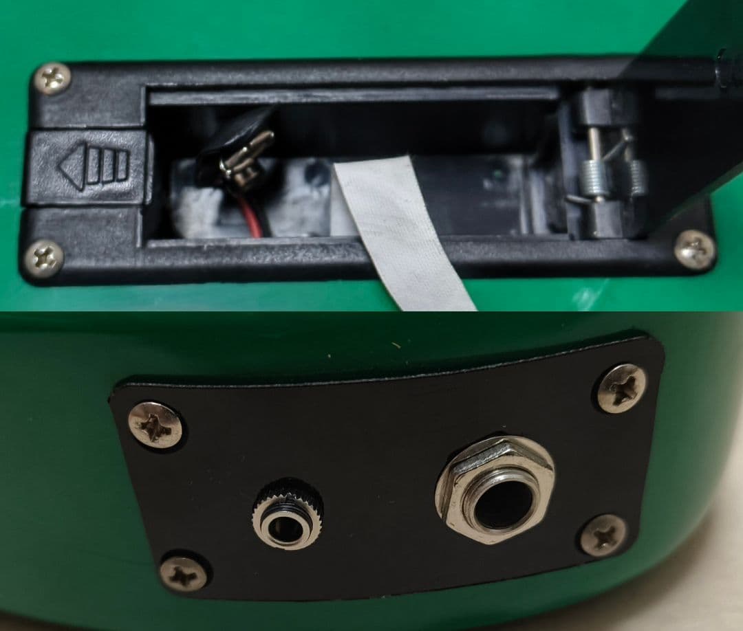 【超美品】ZO-3 グリーン アンプ内蔵ミニギター 専用ケース付 ぞーさん