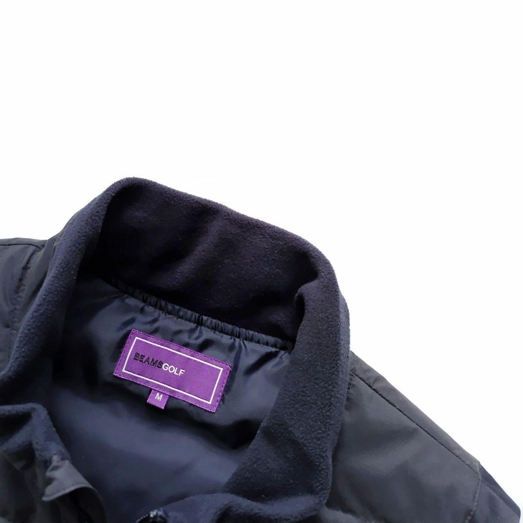 美品 ビームスゴルフパープルレーベル ダウンベストメンズ4 M ゴルフウェア