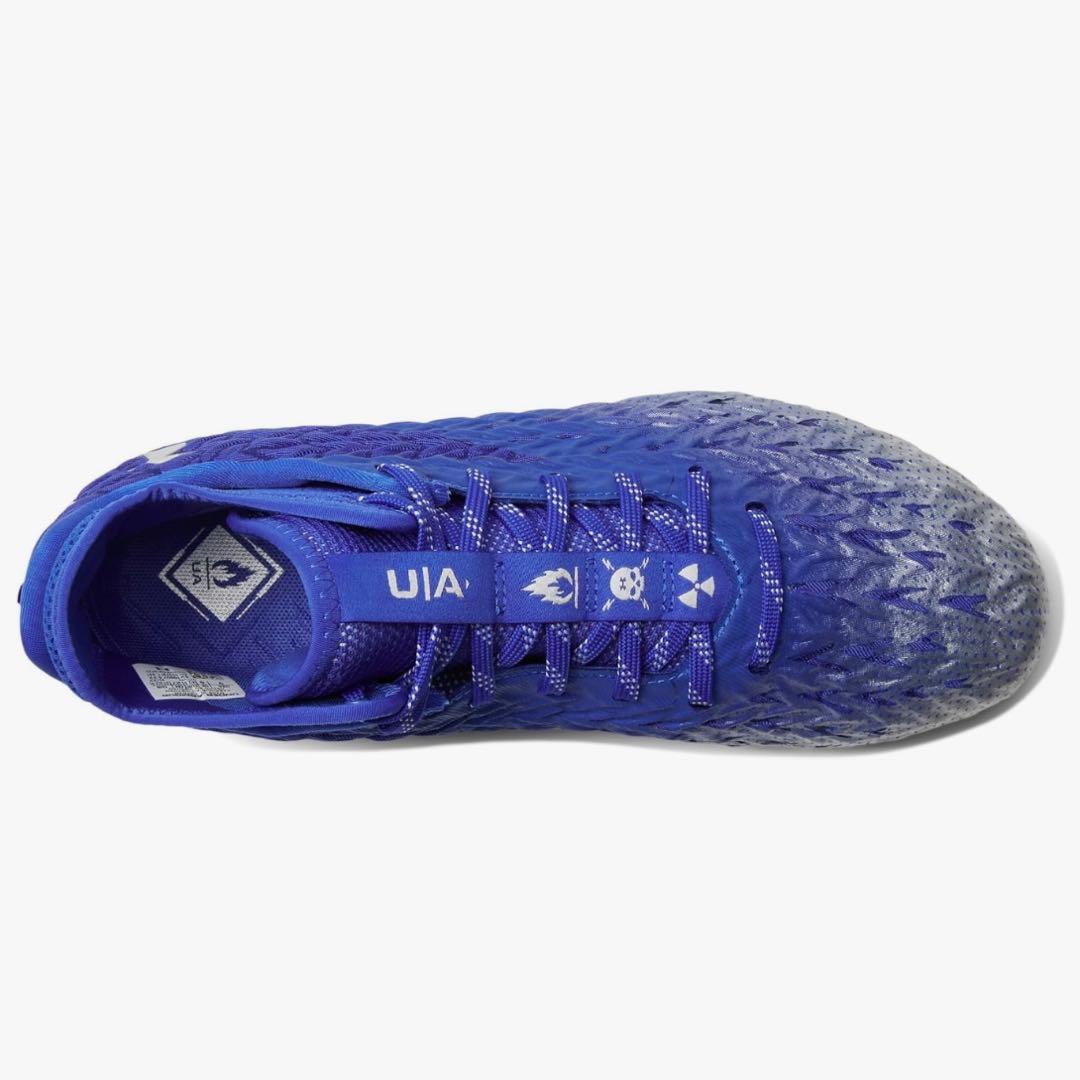 アンダーアーマー 29 スポットライト アメフト スパイク シューズ 青 靴