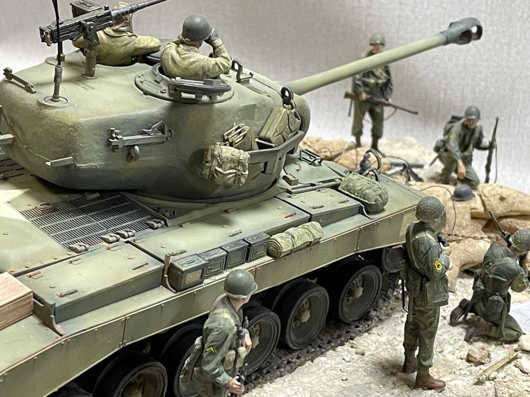 【ご依頼品】　1/35 US M26パーシングと兵士