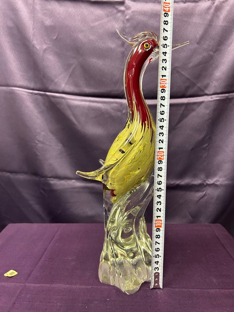 火の鳥マルティクリスタル　ガラス製置物