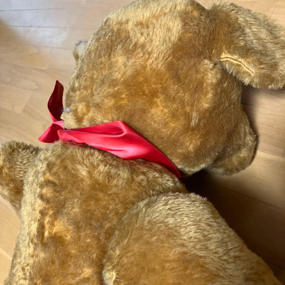 レア　イギリス製 アンティークテディベア　　80cm 可動可愛い