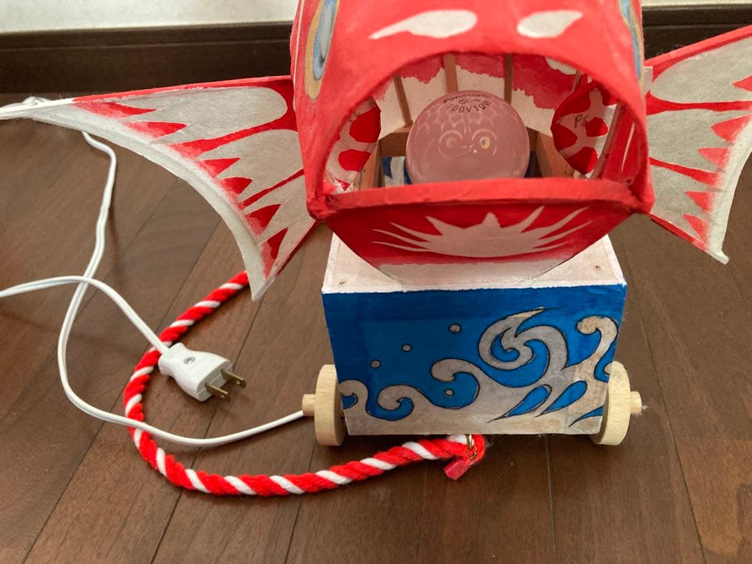 新潟県　巻の鯛車　郷土玩具