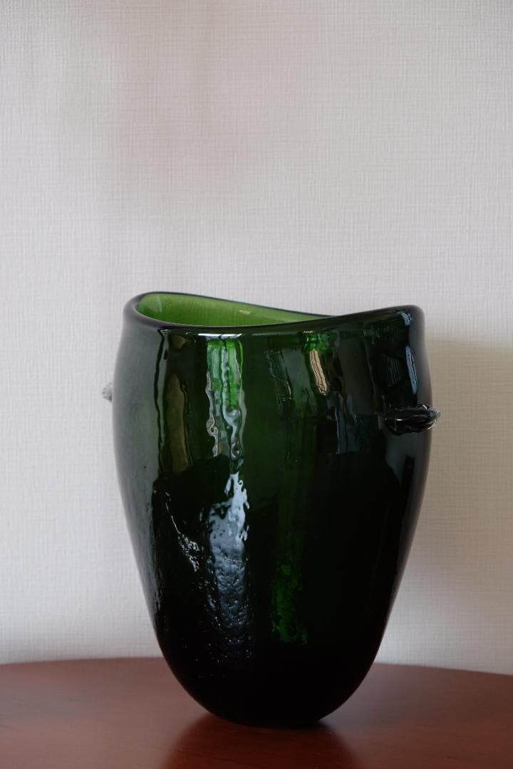 西山亮 民藝品 吹きガラス 花瓶 花器 骨董 横山秀樹 舩木倭帆 ガラス グラス