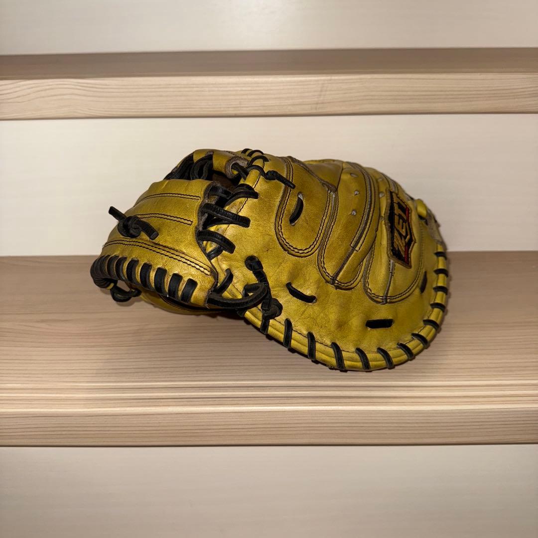 【ZETT / ゼット】硬式キャッチャーミット　イエロー