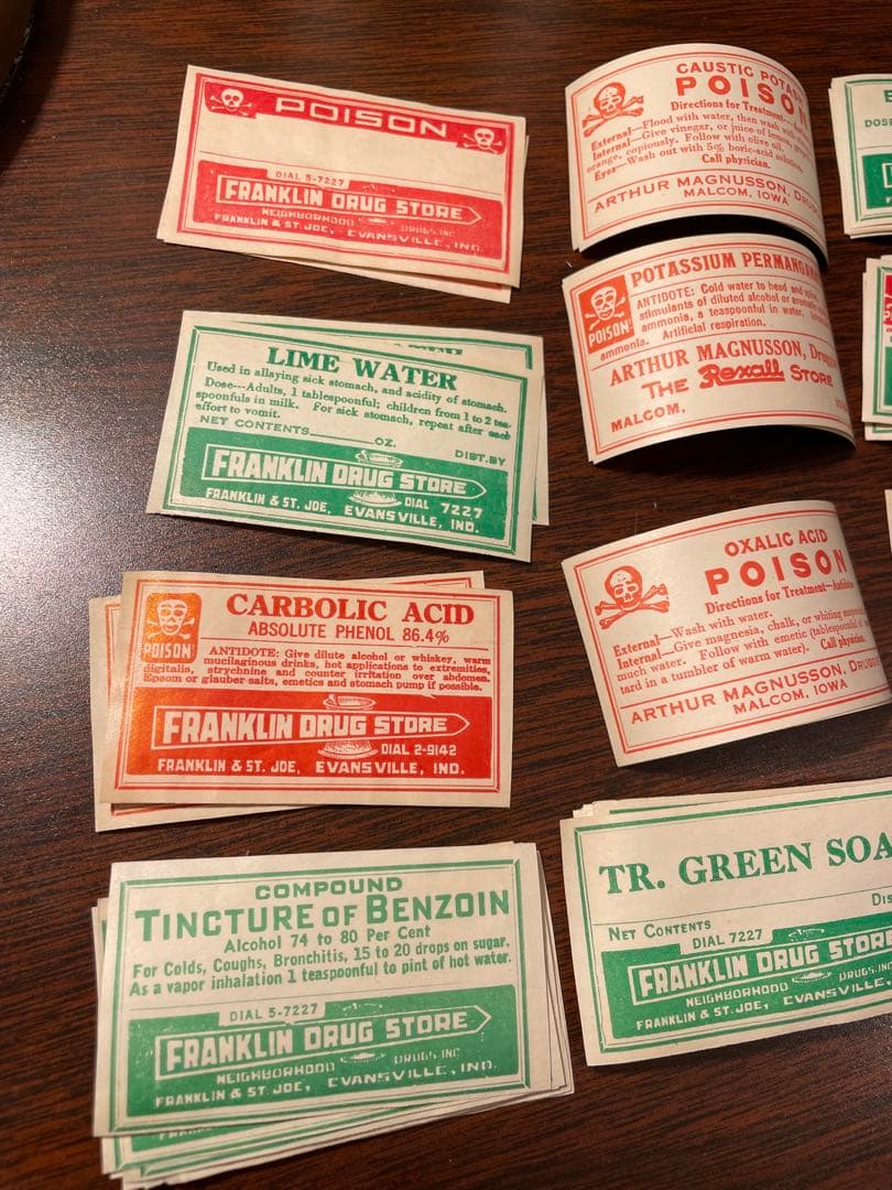 他の方のご購入お控え下さい　海外　ファーマシーラベル　45種　61枚