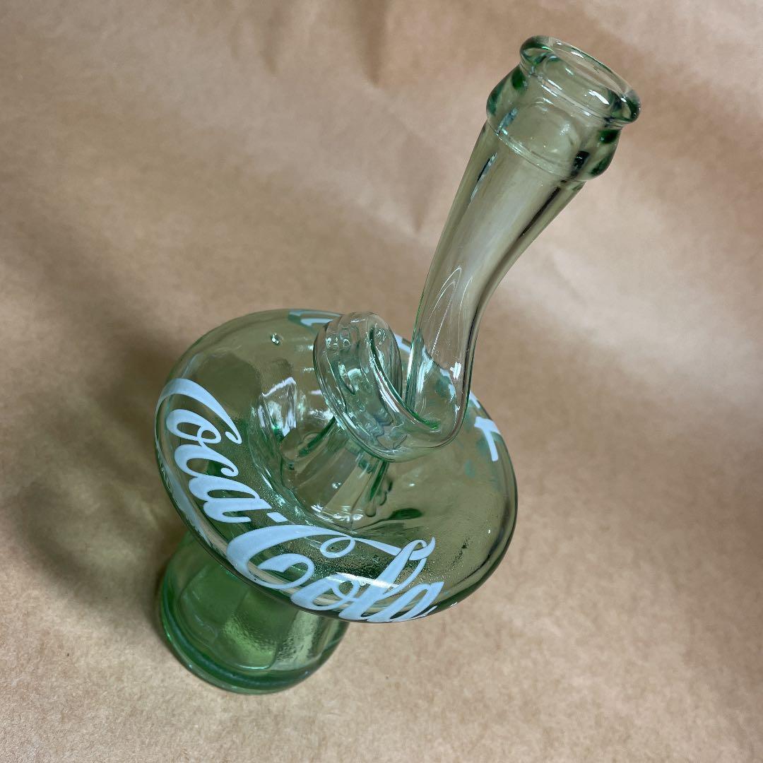 コカコーラ　置物【m59 ガラス　ボトル　デザイン　ハンドメイド　レトロ　レア】