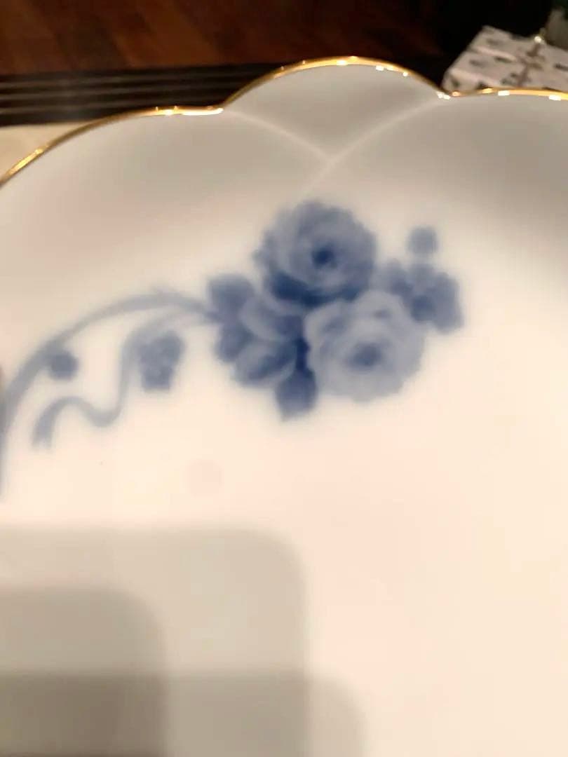 美品　大倉陶園　ブルーフラワー　ケーキ皿　パン皿　6枚