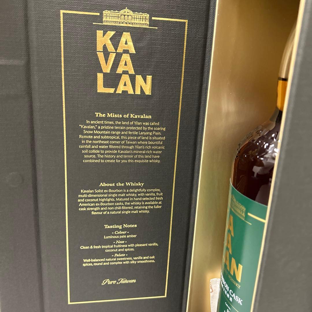 観賞用　KAVALAN SOLIST シングルモルトウイスキー 1000ml