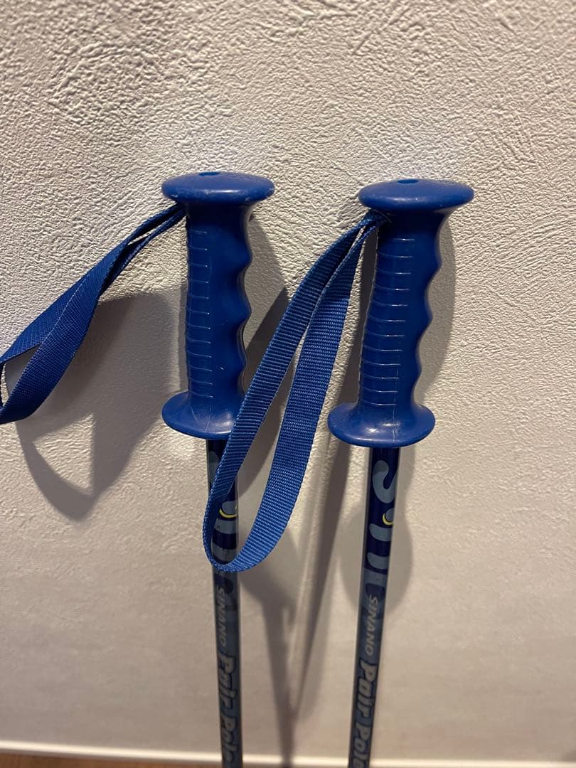 KAZAMA 子供用スキー板117㎝ ブーツ ストック セット ジュニア ブルー