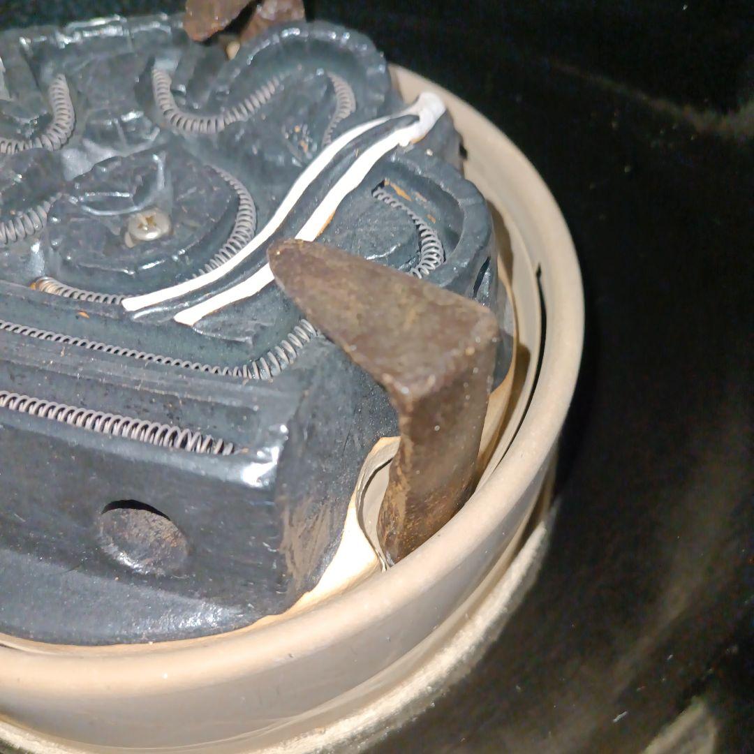 美品 茶道具 野々田商店製 黒真塗 風炉型 電熱器 敷板付 元箱