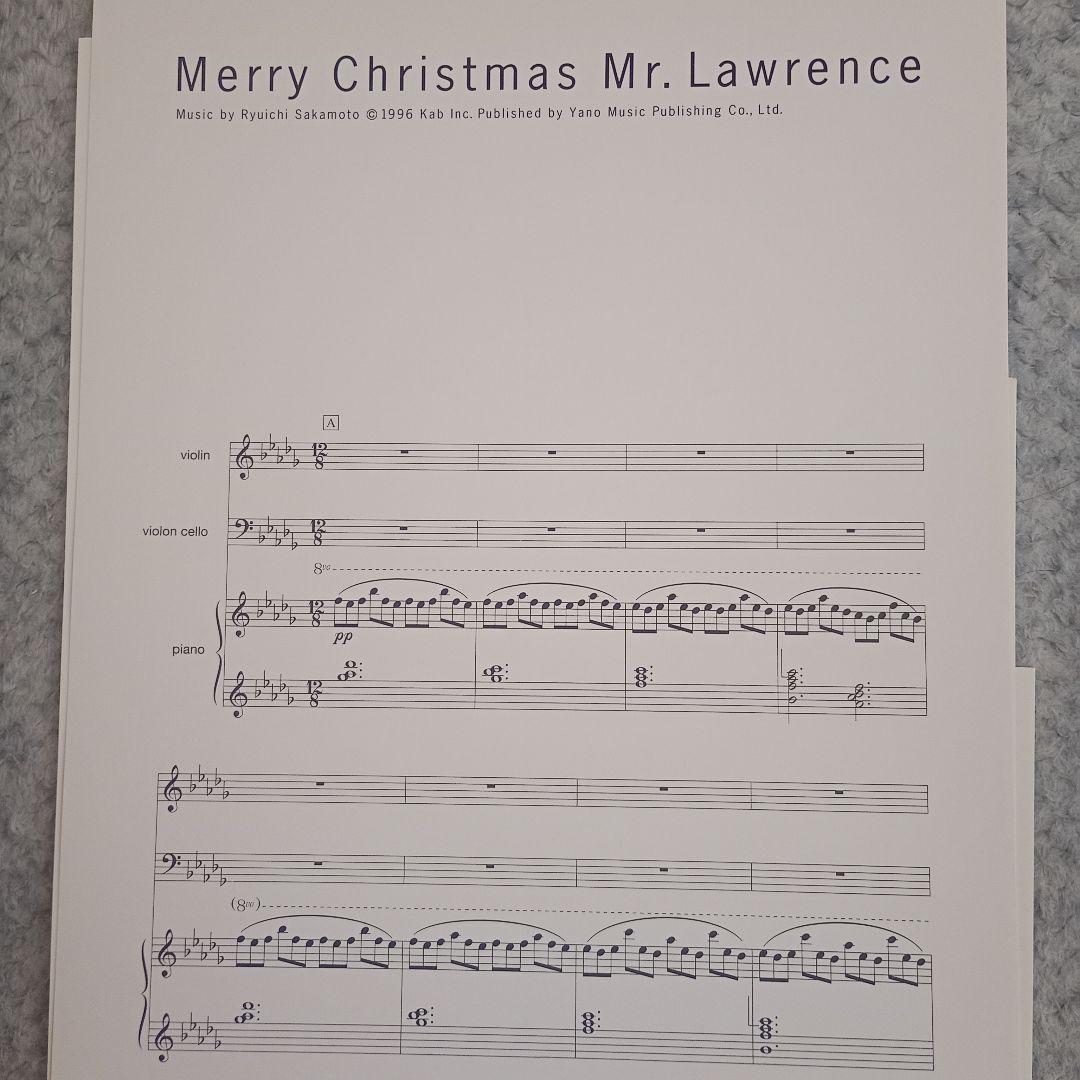 Trio/Scores/Ryuichi Sakamoto - 坂本龍一 楽譜集