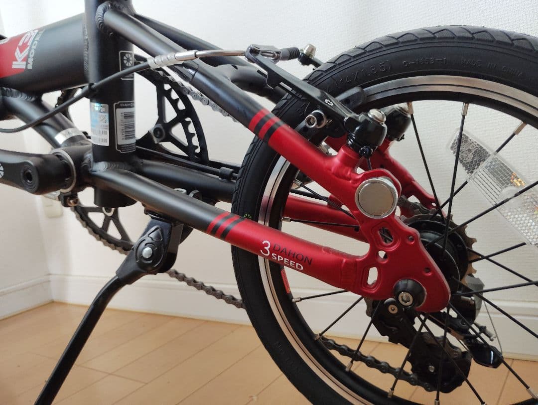 超美品 DAHON K3 2024年購入 レッド/ブラック おまけ付き