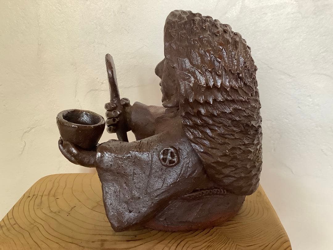 田の神様　田の神さぁ　十字に丸　島津家　家紋 お守り　茶道具