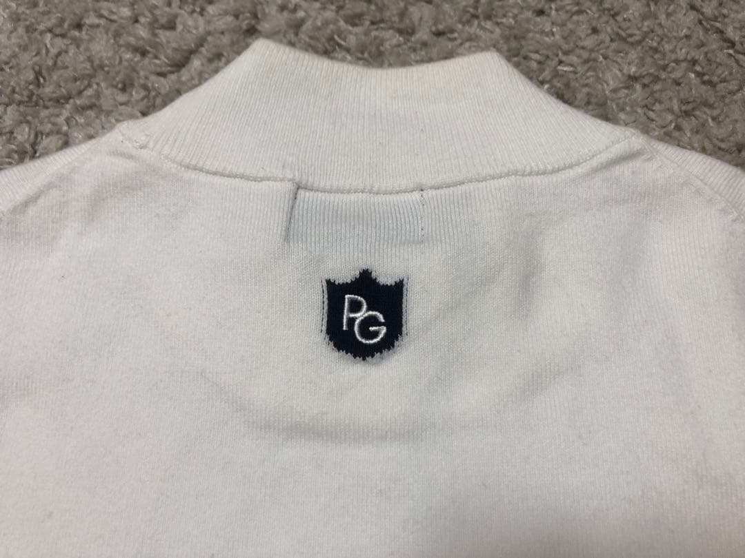 PEARLY GATES・パーリーゲイツ⚫︎コットンモックネックニット白2