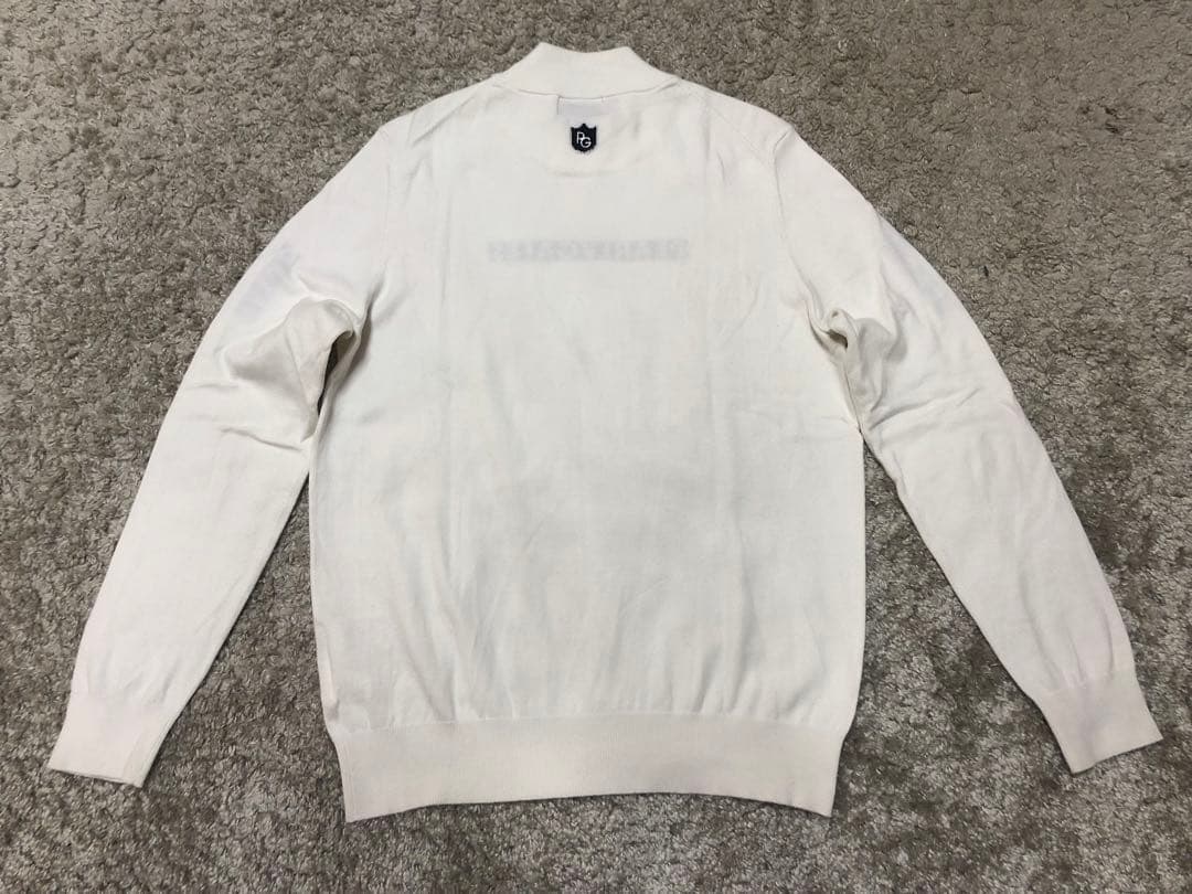 PEARLY GATES・パーリーゲイツ⚫︎コットンモックネックニット白2