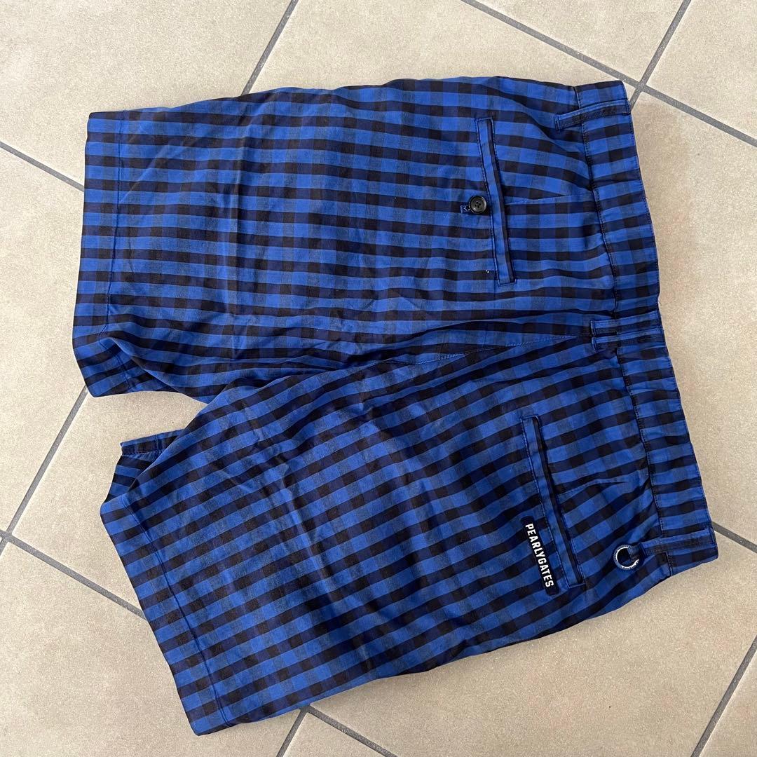 パーリーゲイツ　セットアップ　上下　ゴルフ　メンズ　モックネック　ショートパンツ