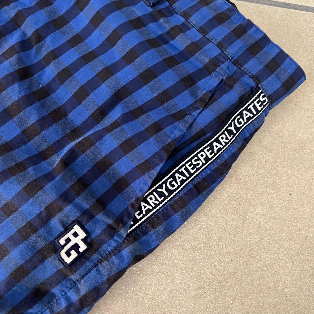 パーリーゲイツ　セットアップ　上下　ゴルフ　メンズ　モックネック　ショートパンツ