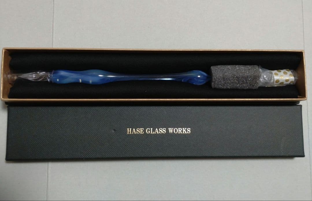 HASE硝子工房　ギフショナリーデルタコラボ限定　ガラスペン　Lucifer