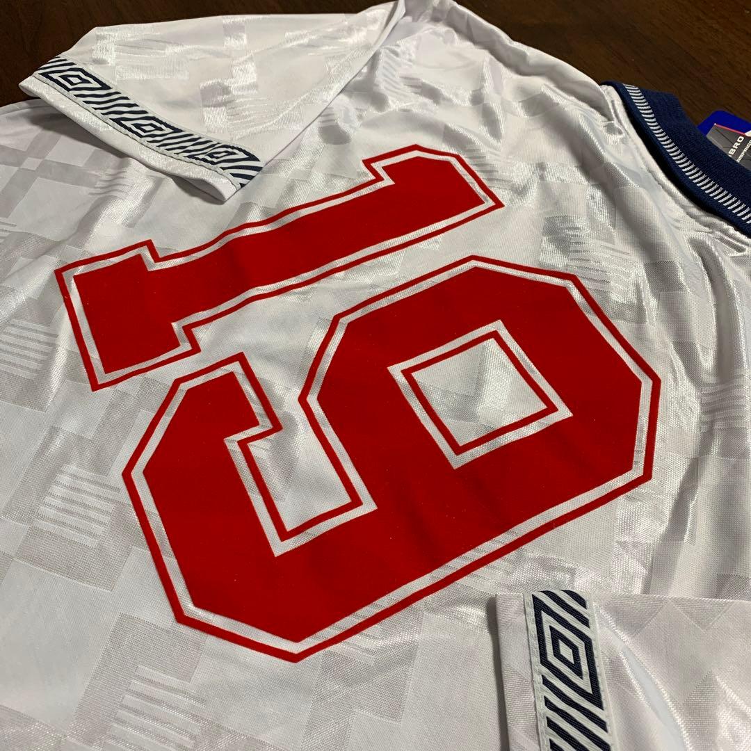 新品タグ付 復刻 イングランド 1990ワールドカップ 19番 ポールガス