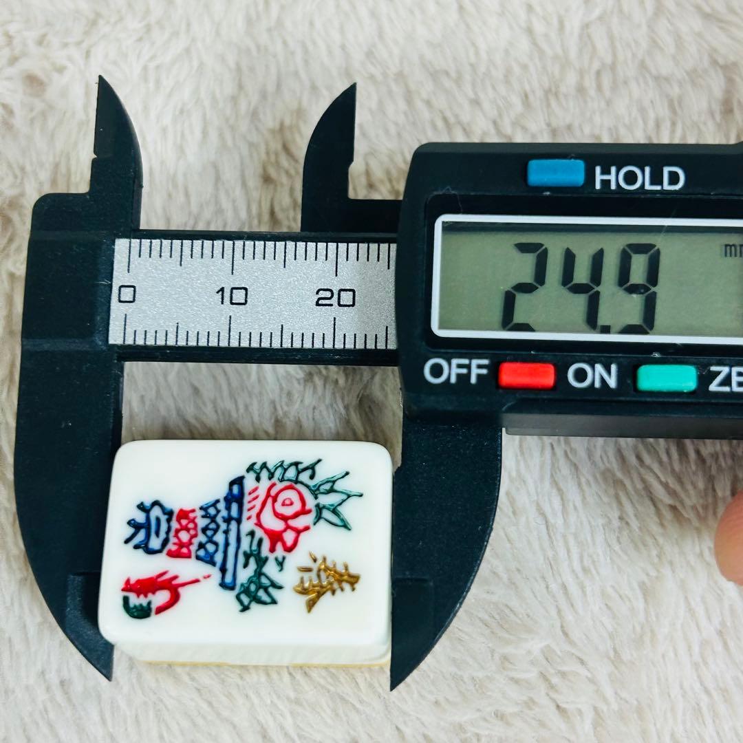 【ほぼ未使用】ミズノ丸一麻雀牌　金文字花牌　昭和レトロ　高級牌　背黄