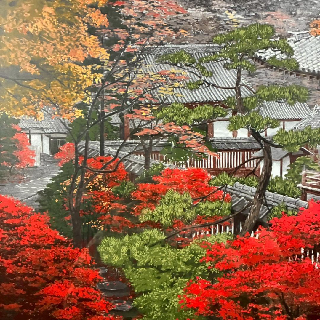 美品 澁澤卿「深宮錦彩」シルクスクリーン 印章・証明シール有 澁澤侑希監修