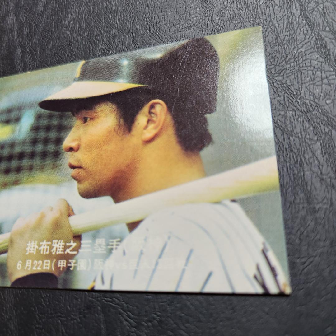 カルビー野球カード 77年 No.224 掛布雅之 (阪神)