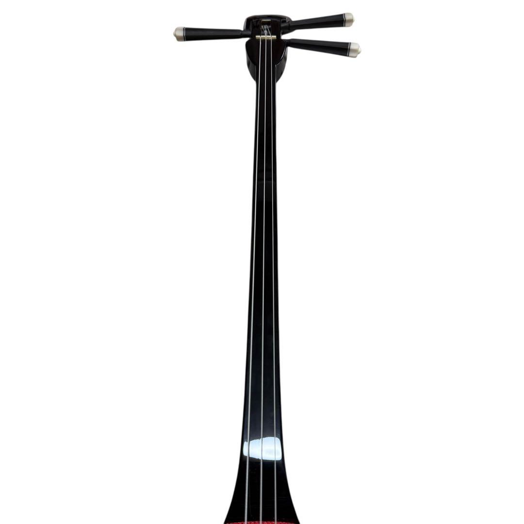 【美品フルセット】沖縄三味線 蛇本皮 強化張り ZENONケース付 119-3