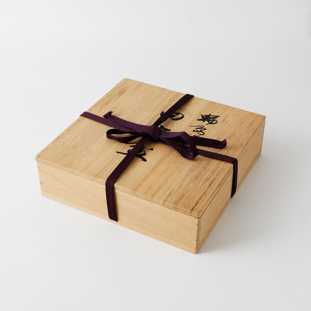 T　 輪島塗　山元清巧堂造　四方盆　茶道具　木製　漆塗　共箱　菓子盆　正月盆