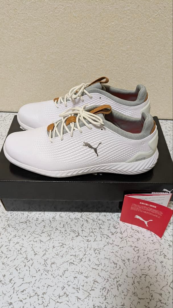 PUMA（プーマ）イグナイト ゴルフシューズ スパイク ホワイト 26cm