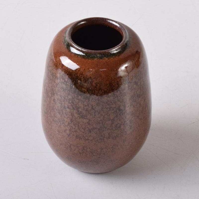 茶道具　平安　笹田有祥作　摸　六祖　茶入　仕覆付　共箱　V　7870